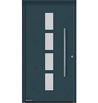 Двери входные алюминиевые  ThermoPlan Hybrid Hormann – Мотив 501 в Кореновске